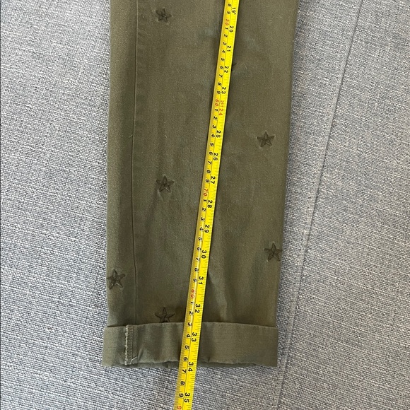 Fun Khaki Green Pants with Embroidered Stars!!! - Picture 11 of 12